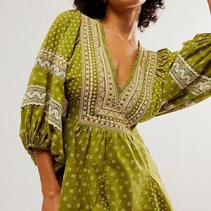 Free People Sweet Southwest Mini NWOT Olive Moss Size M